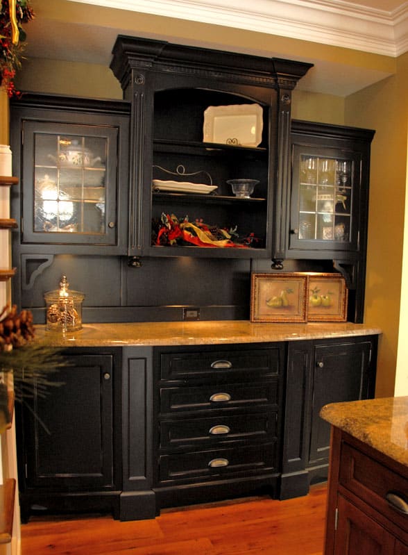 Contrasting Dark Wood with Light Countertop Randall & Design